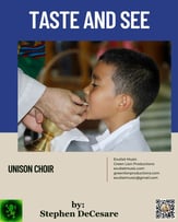 Taste and See Unison choral sheet music cover